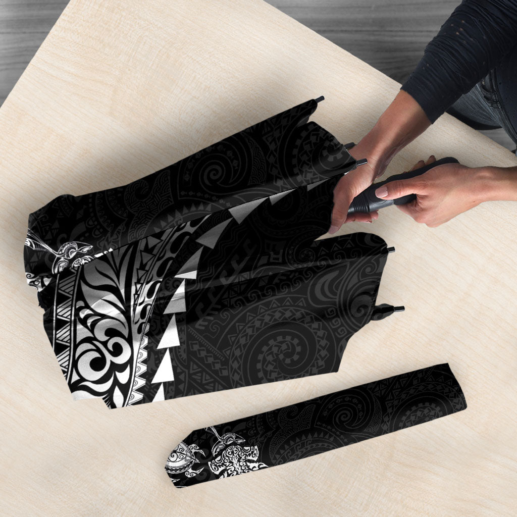 Hawaiian Kakau Tribal Sea Animals Tattoos Umbrella Black Color LT03 - Polynesian Pride