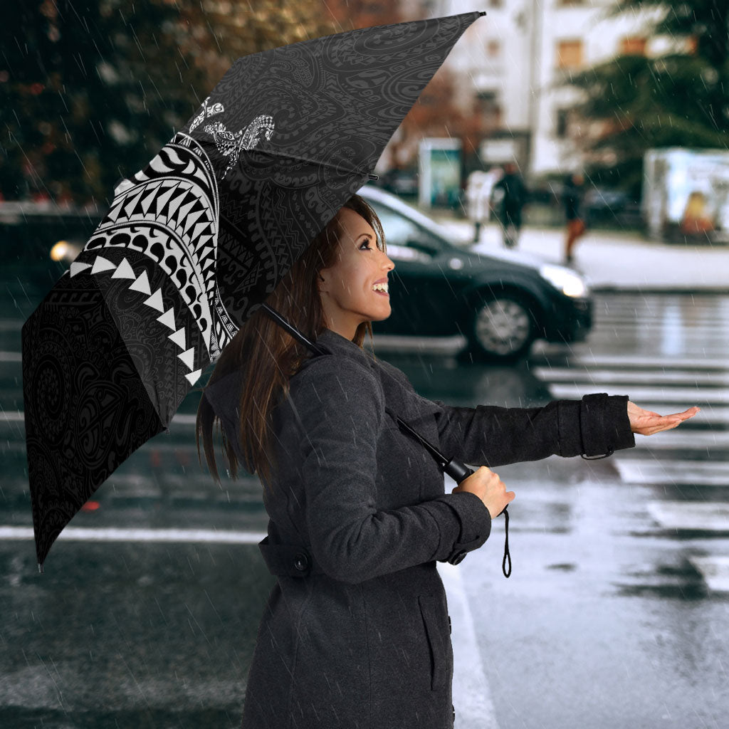 Hawaiian Kakau Tribal Sea Animals Tattoos Umbrella Black Color LT03 - Polynesian Pride