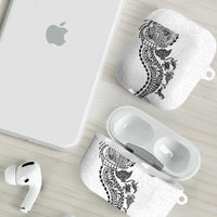Hawaiian Kakau Tribal Sea Animals Tattoos AirPods Case White Color LT03 - Polynesian Pride
