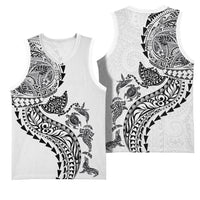 Hawaiian Kakau Tribal Sea Animals Tattoos Basketball Jersey White Color LT03 - Polynesian Pride