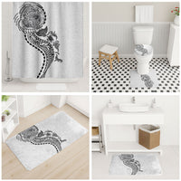 Hawaiian Kakau Tribal Sea Animals Tattoos Bathroom Set White Color LT03 - Polynesian Pride