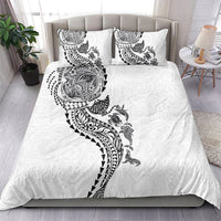 Hawaiian Kakau Tribal Sea Animals Tattoos Bedding Set White Color LT03 - Polynesian Pride