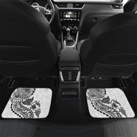 Hawaiian Kakau Tribal Sea Animals Tattoos Car Mats White Color LT03 Set 2pcs - Back White - Polynesian Pride