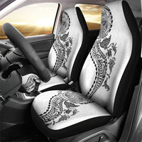 Hawaiian Kakau Tribal Sea Animals Tattoos Car Seat Cover White Color LT03 - Polynesian Pride