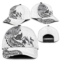 Hawaiian Kakau Tribal Sea Animals Tattoos Classic Cap White Color LT03 - Polynesian Pride
