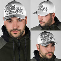 Hawaiian Kakau Tribal Sea Animals Tattoos Classic Cap White Color LT03 - Polynesian Pride
