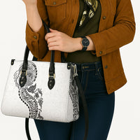 Hawaiian Kakau Tribal Sea Animals Tattoos Leather Bag White Color LT03 - Polynesian Pride