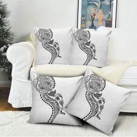 Hawaiian Kakau Tribal Sea Animals Tattoos Pillow Cover White Color LT03 - Polynesian Pride