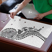 Hawaiian Kakau Tribal Sea Animals Tattoos Puzzle White Color LT03 - Polynesian Pride