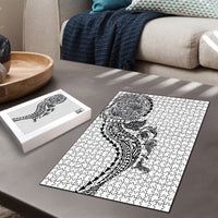 Hawaiian Kakau Tribal Sea Animals Tattoos Puzzle White Color LT03 - Polynesian Pride