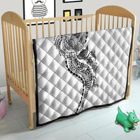 Hawaiian Kakau Tribal Sea Animals Tattoos Quilt White Color LT03 - Polynesian Pride