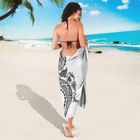 Hawaiian Kakau Tribal Sea Animals Tattoos Sarong White Color LT03 - Polynesian Pride