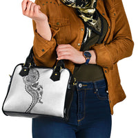 Hawaiian Kakau Tribal Sea Animals Tattoos Shoulder Handbag White Color LT03 - Polynesian Pride