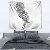 Hawaiian Kakau Tribal Sea Animals Tattoos Tapestry White Color LT03 - Polynesian Pride