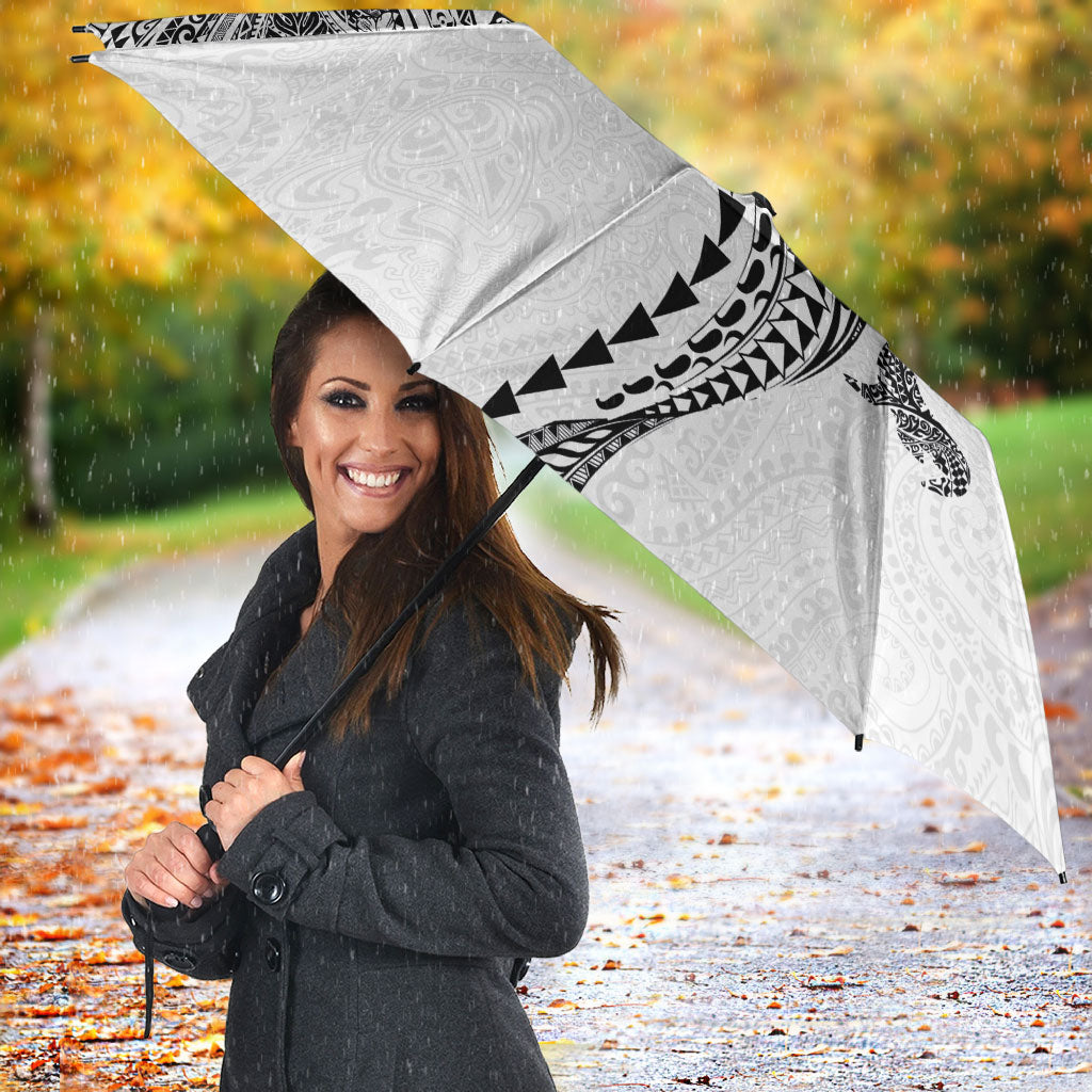 Hawaiian Kakau Tribal Sea Animals Tattoos Umbrella White Color LT03 - Polynesian Pride