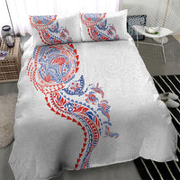 Hawaiian Kakau Tribal Sea Animals Tattoos Bedding Set Hawaii Flag Color Inspired LT03 - Polynesian Pride