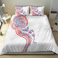 Hawaiian Kakau Tribal Sea Animals Tattoos Bedding Set Hawaii Flag Color Inspired LT03 - Polynesian Pride