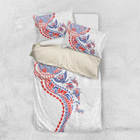 Hawaiian Kakau Tribal Sea Animals Tattoos Bedding Set Hawaii Flag Color Inspired LT03 US Twin 172cm x 218cm Multicolor - Polynesian Pride