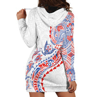 Hawaiian Kakau Tribal Sea Animals Tattoos Hoodie Dress Hawaii Flag Color Inspired