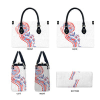 Hawaiian Kakau Tribal Sea Animals Tattoos Leather Bag Hawaii Flag Color Inspired LT03 - Polynesian Pride