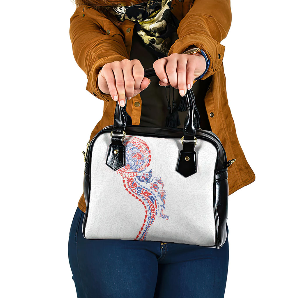 Hawaiian Kakau Tribal Sea Animals Tattoos Shoulder Handbag Hawaii Flag Color Inspired