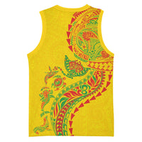 Hawaiian Kakau Tribal Sea Animals Tattoos Basketball Jersey Kanaka Maoli Flag Color Inspired