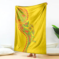 Hawaiian Kakau Tribal Sea Animals Tattoos Blanket Kanaka Maoli Flag Color Inspired
