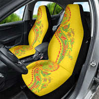 Hawaiian Kakau Tribal Sea Animals Tattoos Car Seat Cover Kanaka Maoli Flag Color Inspired