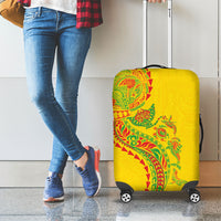 Hawaiian Kakau Tribal Sea Animals Tattoos Luggage Cover Kanaka Maoli Flag Color Inspired