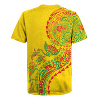 Hawaiian Kakau Tribal Sea Animals Tattoos Rugby Jersey Kanaka Maoli Flag Color Inspired
