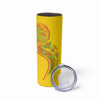 Hawaiian Kakau Tribal Sea Animals Tattoos Skinny Tumbler Kanaka Maoli Flag Color Inspired