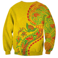 Hawaiian Kakau Tribal Sea Animals Tattoos Sweatshirt Kanaka Maoli Flag Color Inspired