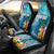 Personalised Tuvalu Independence Day Car Seat Cover Tuvaluan Tribal Flag Style