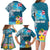 Personalised Tuvalu Independence Day Family Matching Long Sleeve Bodycon Dress and Hawaiian Shirt Tuvaluan Tribal Flag Style