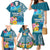 Personalised Tuvalu Independence Day Family Matching Mermaid Dress and Hawaiian Shirt Tuvaluan Tribal Flag Style