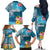 Personalised Tuvalu Independence Day Family Matching Off The Shoulder Long Sleeve Dress and Hawaiian Shirt Tuvaluan Tribal Flag Style