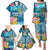 Personalised Tuvalu Independence Day Family Matching Puletasi and Hawaiian Shirt Tuvaluan Tribal Flag Style