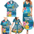 Personalised Tuvalu Independence Day Family Matching Summer Maxi Dress and Hawaiian Shirt Tuvaluan Tribal Flag Style