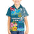 Personalised Tuvalu Independence Day Kid Hawaiian Shirt Tuvaluan Tribal Flag Style