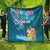 Personalised Tuvalu Independence Day Quilt Tuvaluan Tribal Flag Style