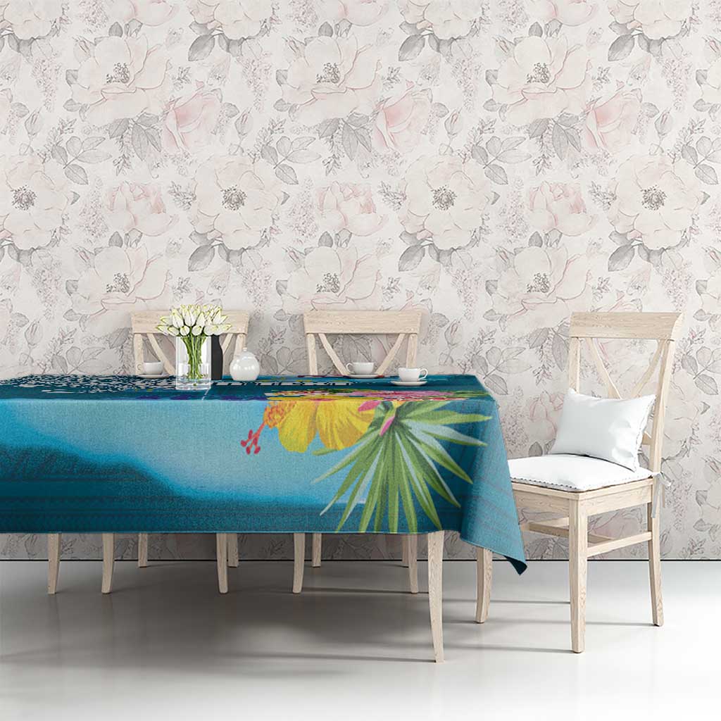 Personalised Tuvalu Independence Day Tablecloth Tuvaluan Tribal Flag Style LT03 - Polynesian Pride