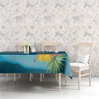 Personalised Tuvalu Independence Day Tablecloth Tuvaluan Tribal Flag Style LT03 - Polynesian Pride