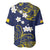 Niue Independence Day Baseball Jersey Hiapo Pattern Fiti Pua and Uga