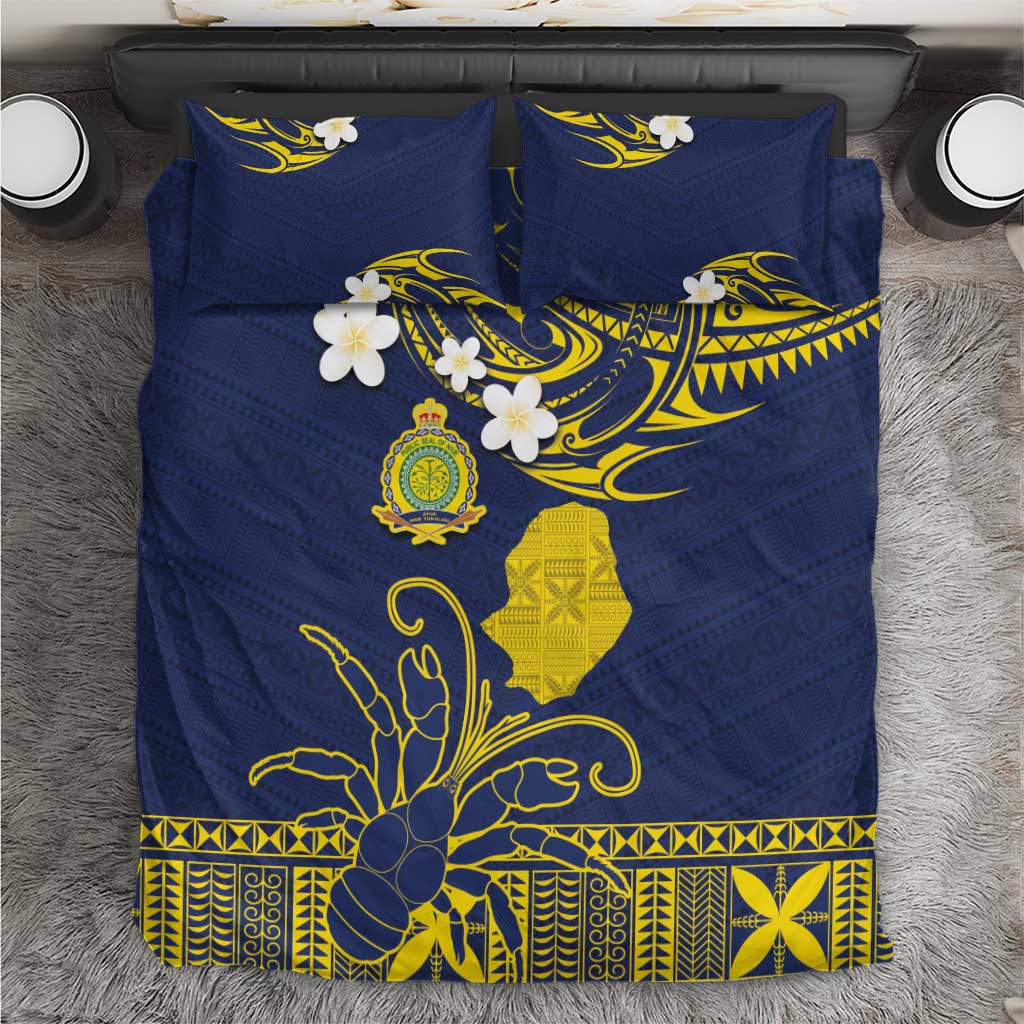 Niue Independence Day Bedding Set Hiapo Pattern Fiti Pua and Uga