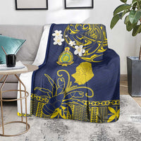 Niue Independence Day Blanket Hiapo Pattern Fiti Pua and Uga LT03 - Polynesian Pride