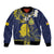 Niue Independence Day Bomber Jacket Hiapo Pattern Fiti Pua and Uga