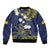 Niue Independence Day Bomber Jacket Hiapo Pattern Fiti Pua and Uga