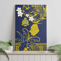 Niue Independence Day Canvas Wall Art Hiapo Pattern Fiti Pua and Uga LT03 - Polynesian Pride