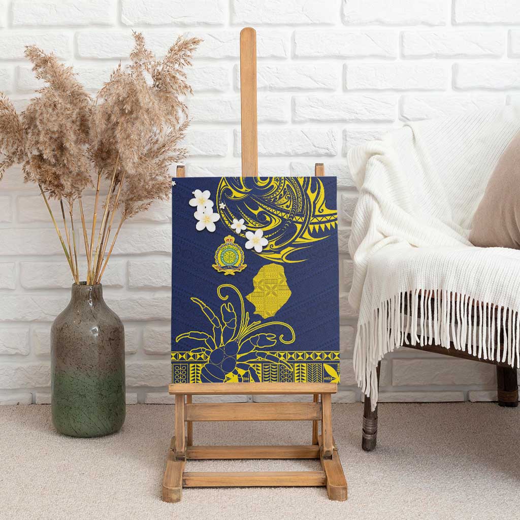 Niue Independence Day Canvas Wall Art Hiapo Pattern Fiti Pua and Uga LT03 - Polynesian Pride