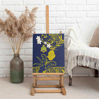 Niue Independence Day Canvas Wall Art Hiapo Pattern Fiti Pua and Uga LT03 - Polynesian Pride